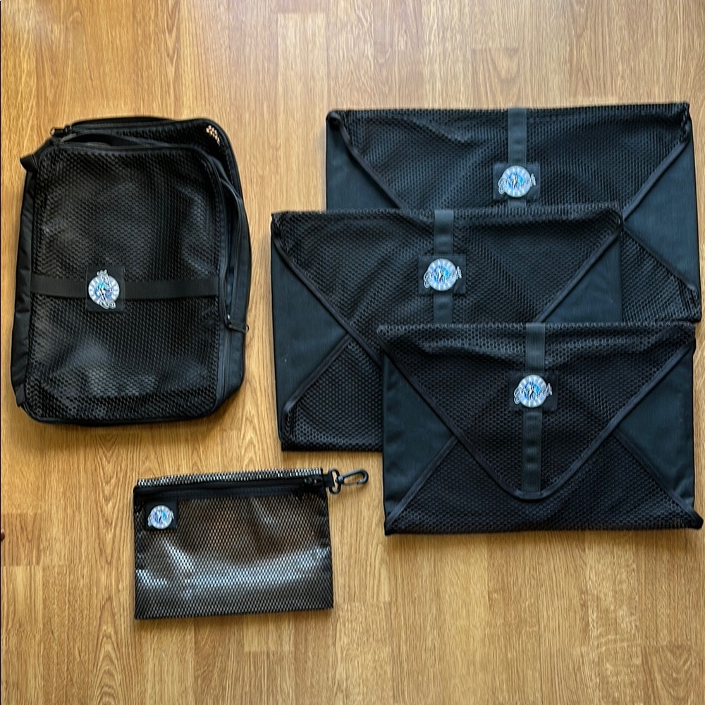 Black Garment Bags Set for Efficient Storage
